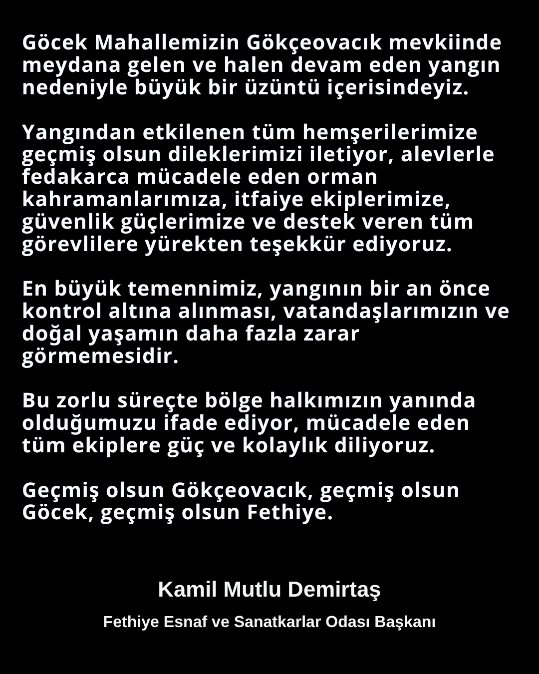 Geçmiş olsun Gökçeovacık, geçmiş olsun Göcek, geçmiş olsun Fethiye. - Galeri 1