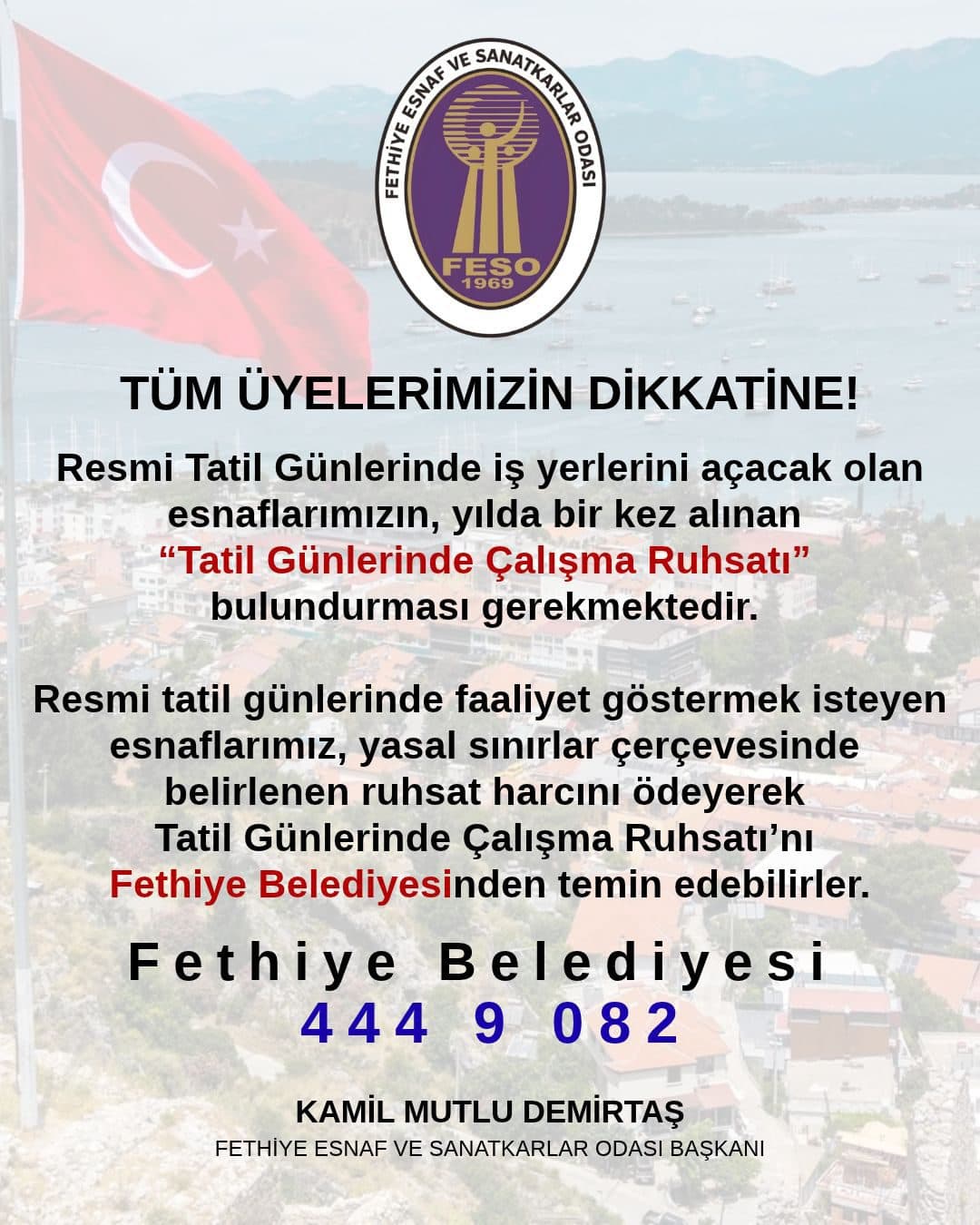 TÜM ÜYELERİMİZİN DİKKATİNE! - Galeri 1