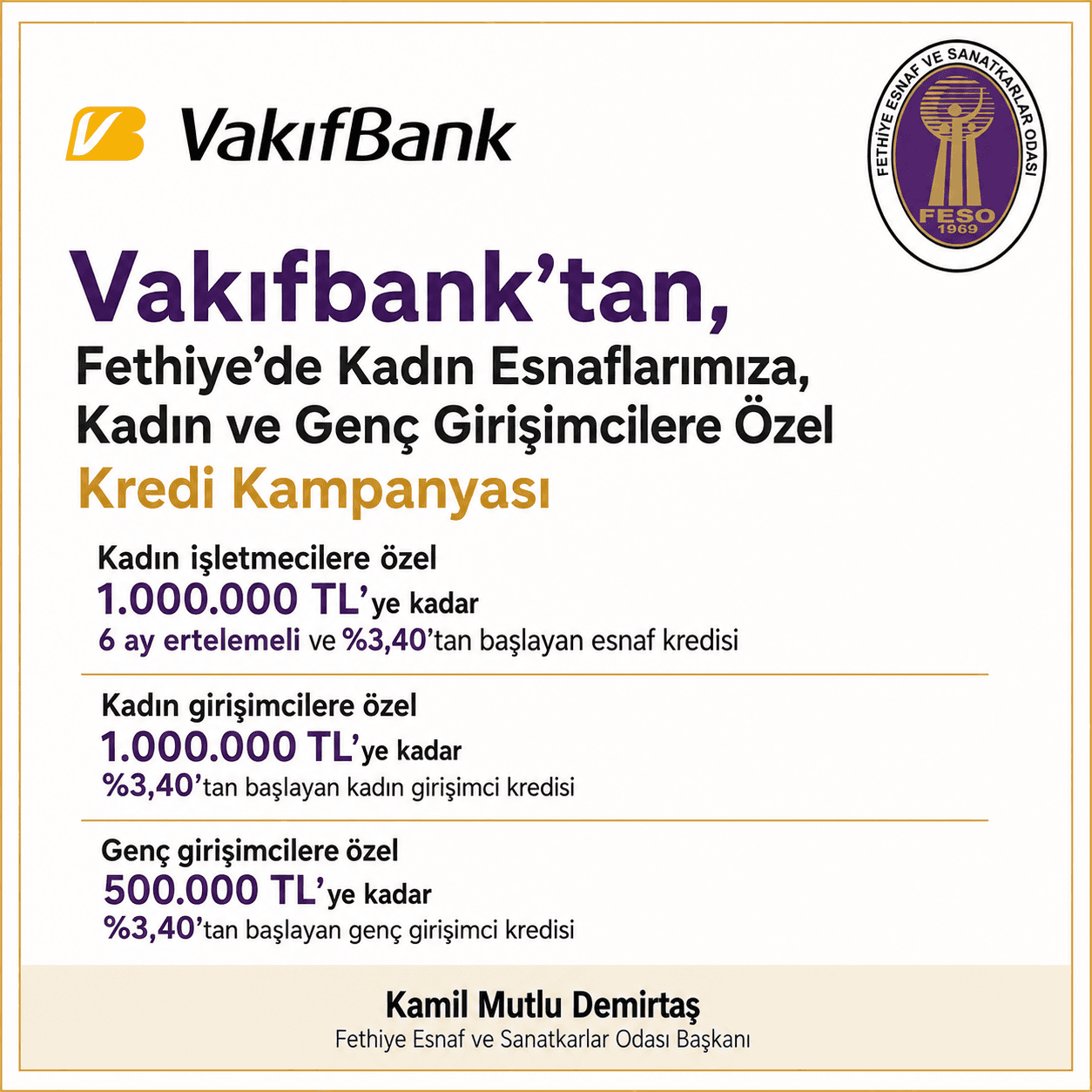 Vakıfbank’tan, Fethiye’de Kadın Esnaflarımıza, Kadın ve Genç Girişimcilere Özel Kredi Kampanyası - Galeri 1